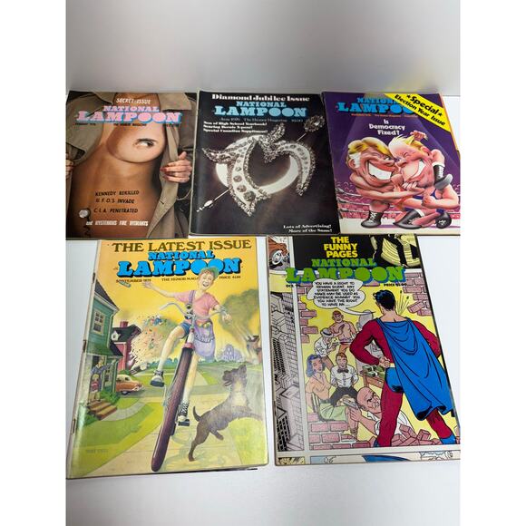 National Lampoon Other - Vintage National Lampoon Magazines Lot Of 5 Issues Jan June Sep Oct Nov 1976
